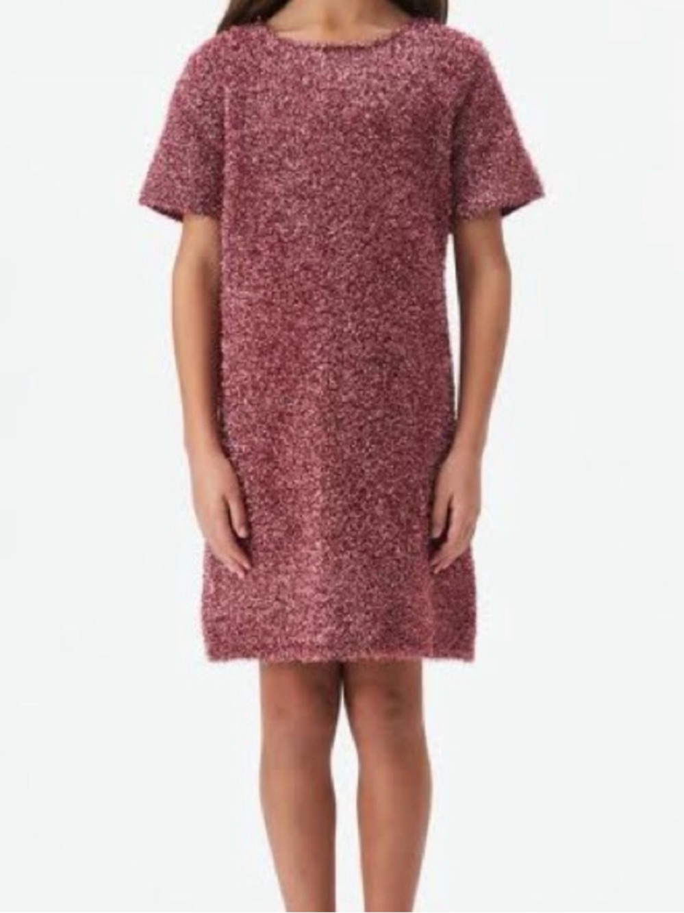 Bardot emina mini sparkle fringe cloud pink dress sz 10 NWT metallic party